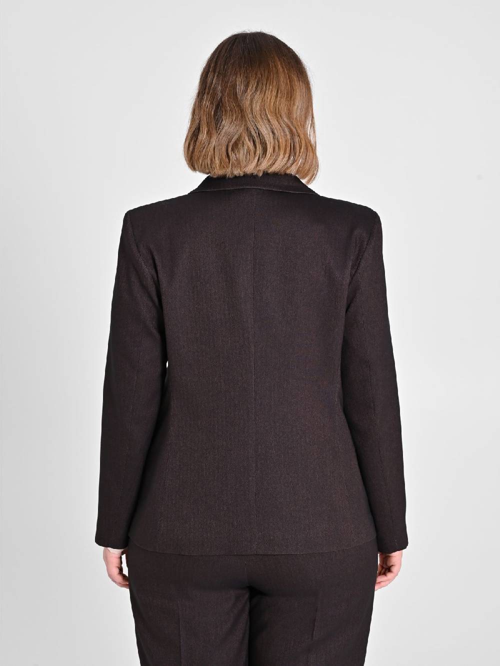 Rinascimento Giacca Curvy in Poliviscosa Marrone Saldi