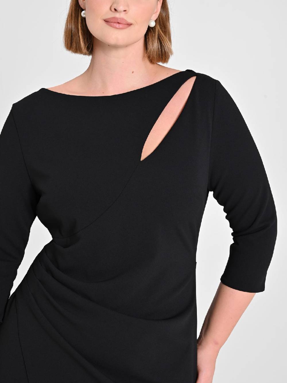 Rinascimento Abito Lungo Curvy Nero Offerte