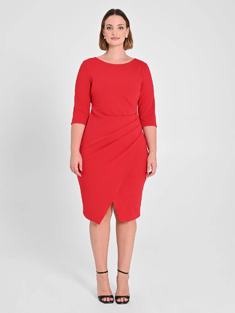 Rinascimento Tubino Curvy Rosso Vendita Economica
