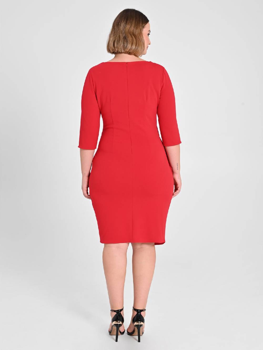 Rinascimento Tubino Curvy Rosso Vendita Economica