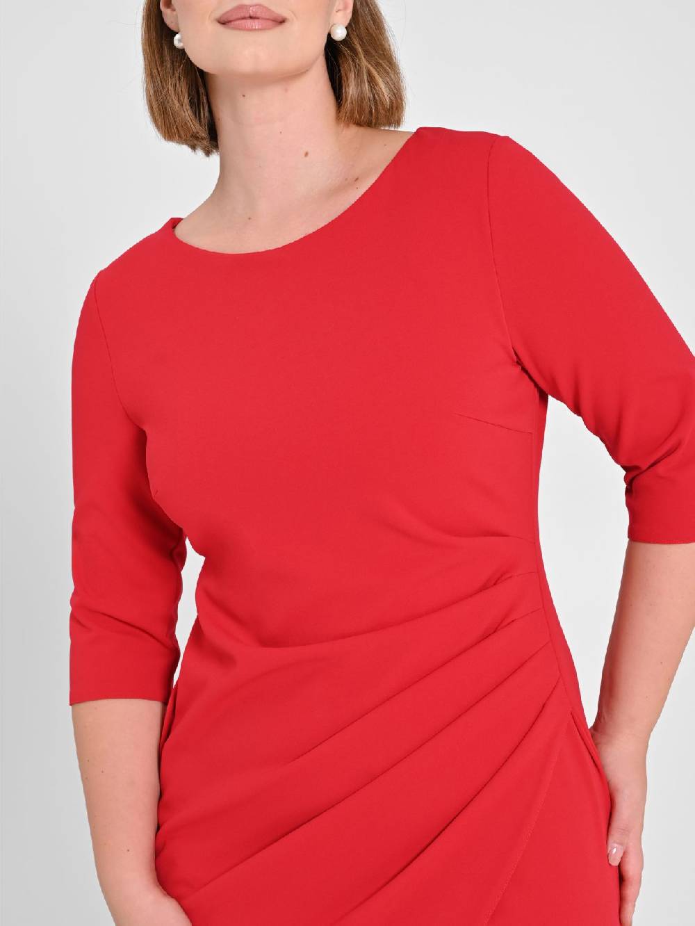 Rinascimento Tubino Curvy Rosso Vendita Economica