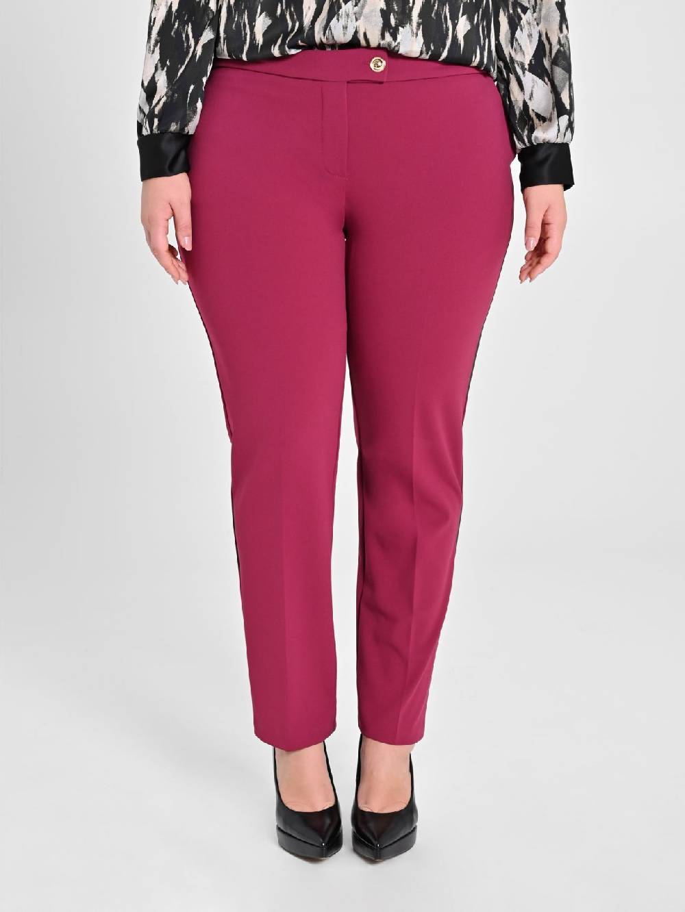 Rinascimento Pantaloni Curvy Skinny Bordeaux Vendite Flash