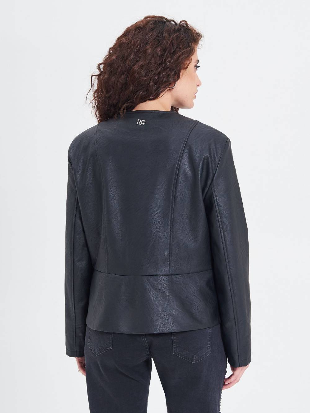 Rinascimento Giubbino Curvy in similpelle con Baschina Negozio