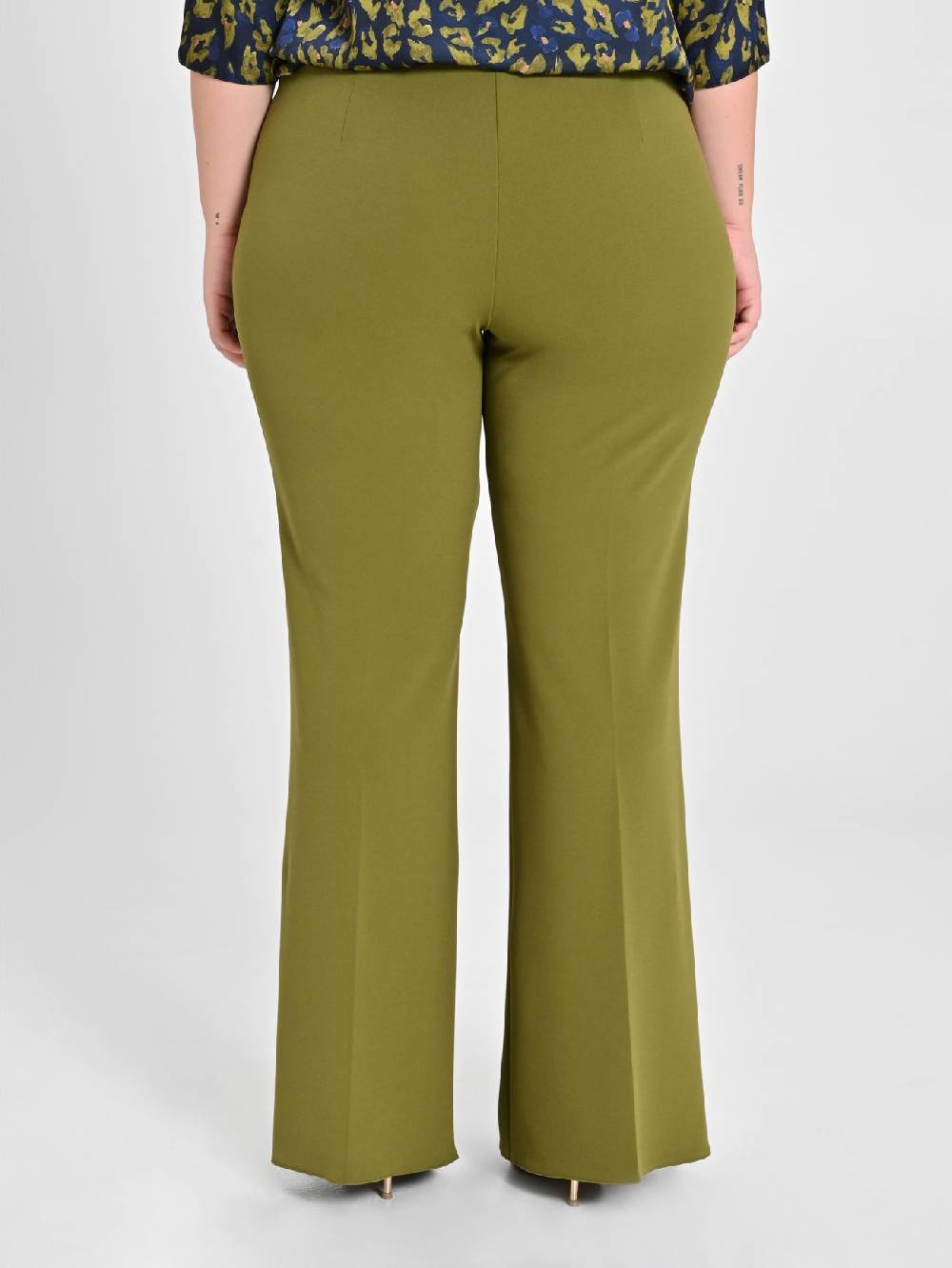 Rinascimento Pantaloni Curvy Verde Muschio Italia