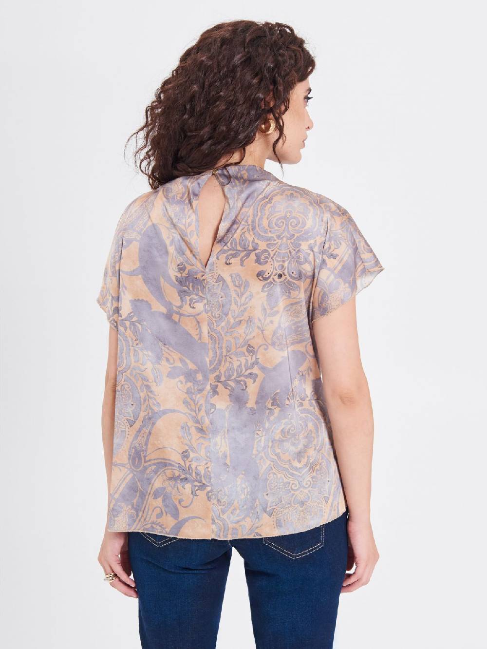 Rinascimento Blusa Curvy stampa Cachemire 2025