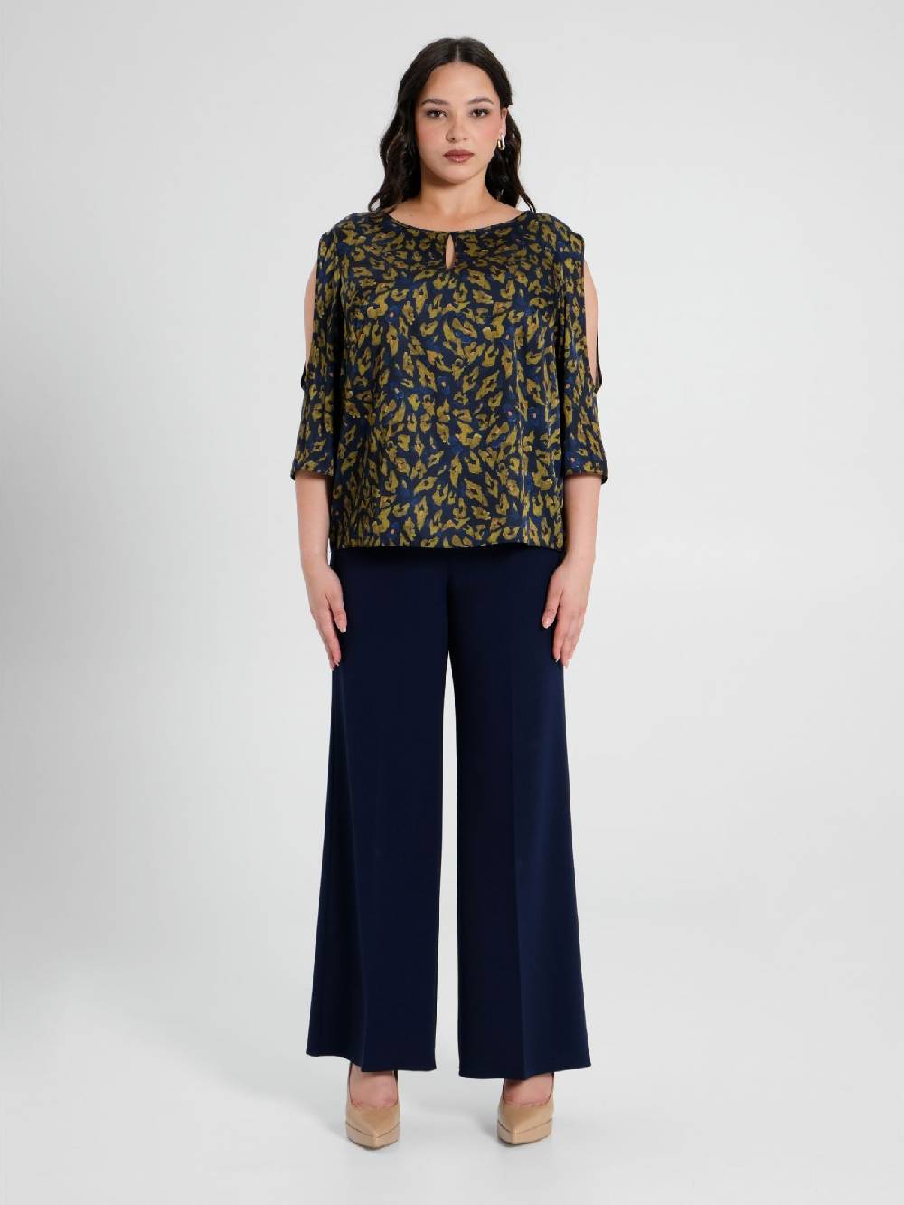 Rinascimento Blusa Curvy Animalier Nuovo