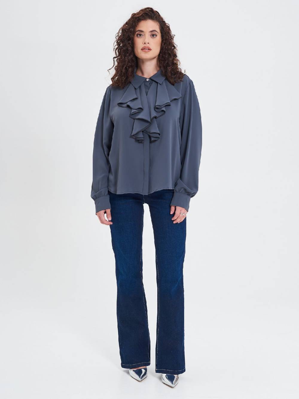 Rinascimento Camicia Curvy Volants Qualità