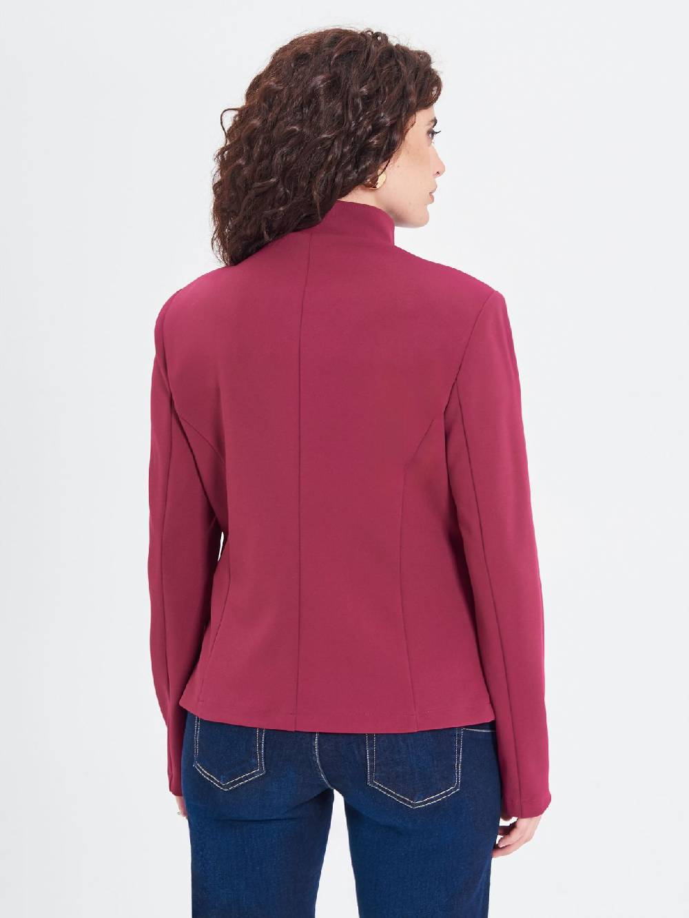 Rinascimento Giacca Curvy Bordeaux Soddisfazione Garantita
