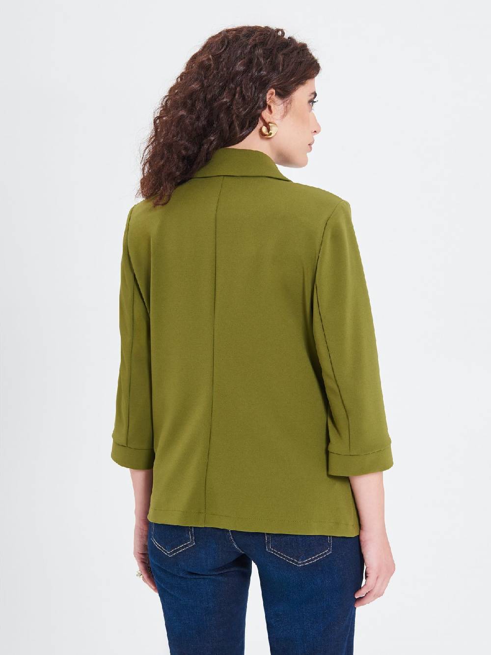Rinascimento Giacca Curvy Verde Muschio Negozi Online