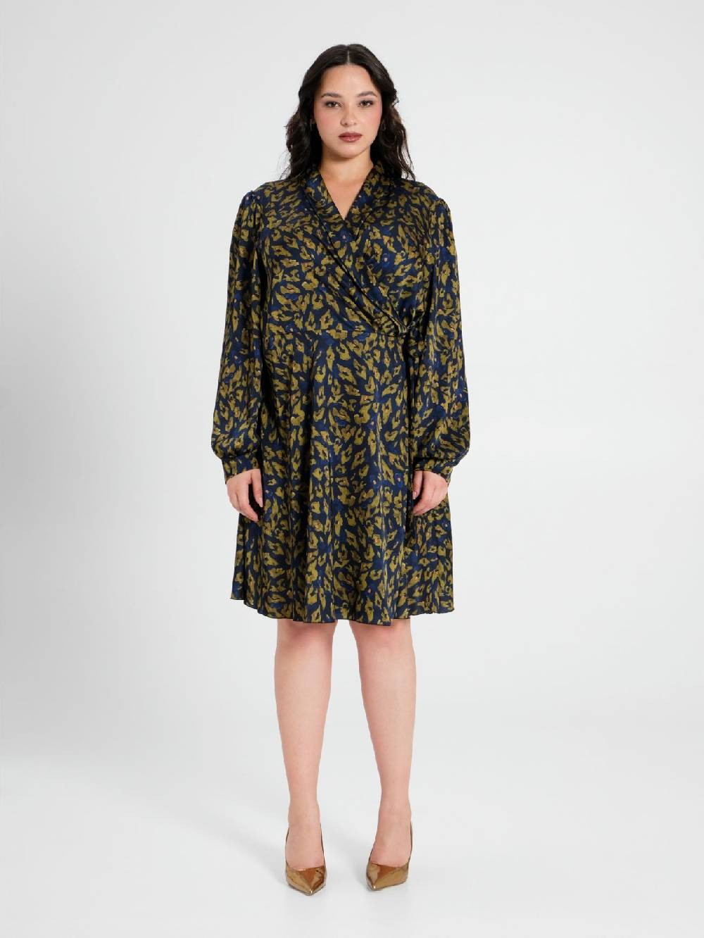 Rinascimento Abito Curvy Animalier Consegna Veloce