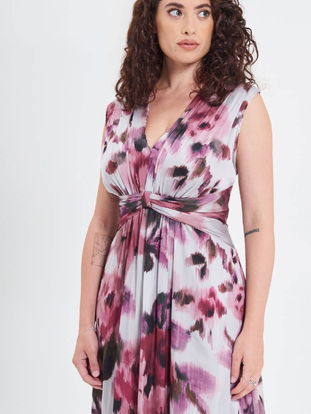 Rinascimento Abito Curvy stampa Fiori Astratti Shopping Online