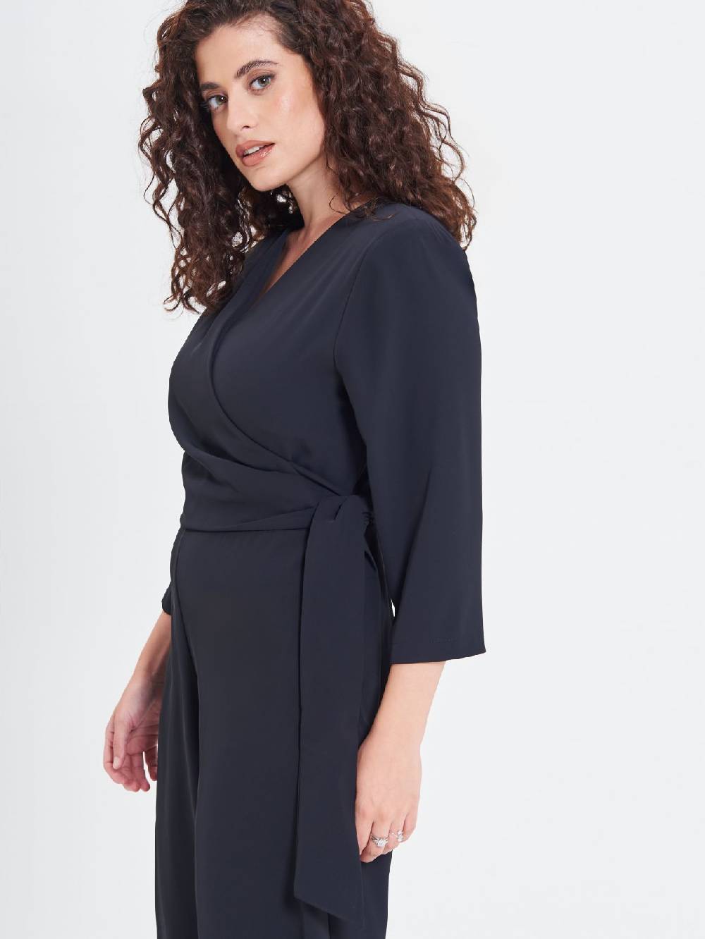 Rinascimento Tuta Curvy Fiocco Nera Affare Del Giorno