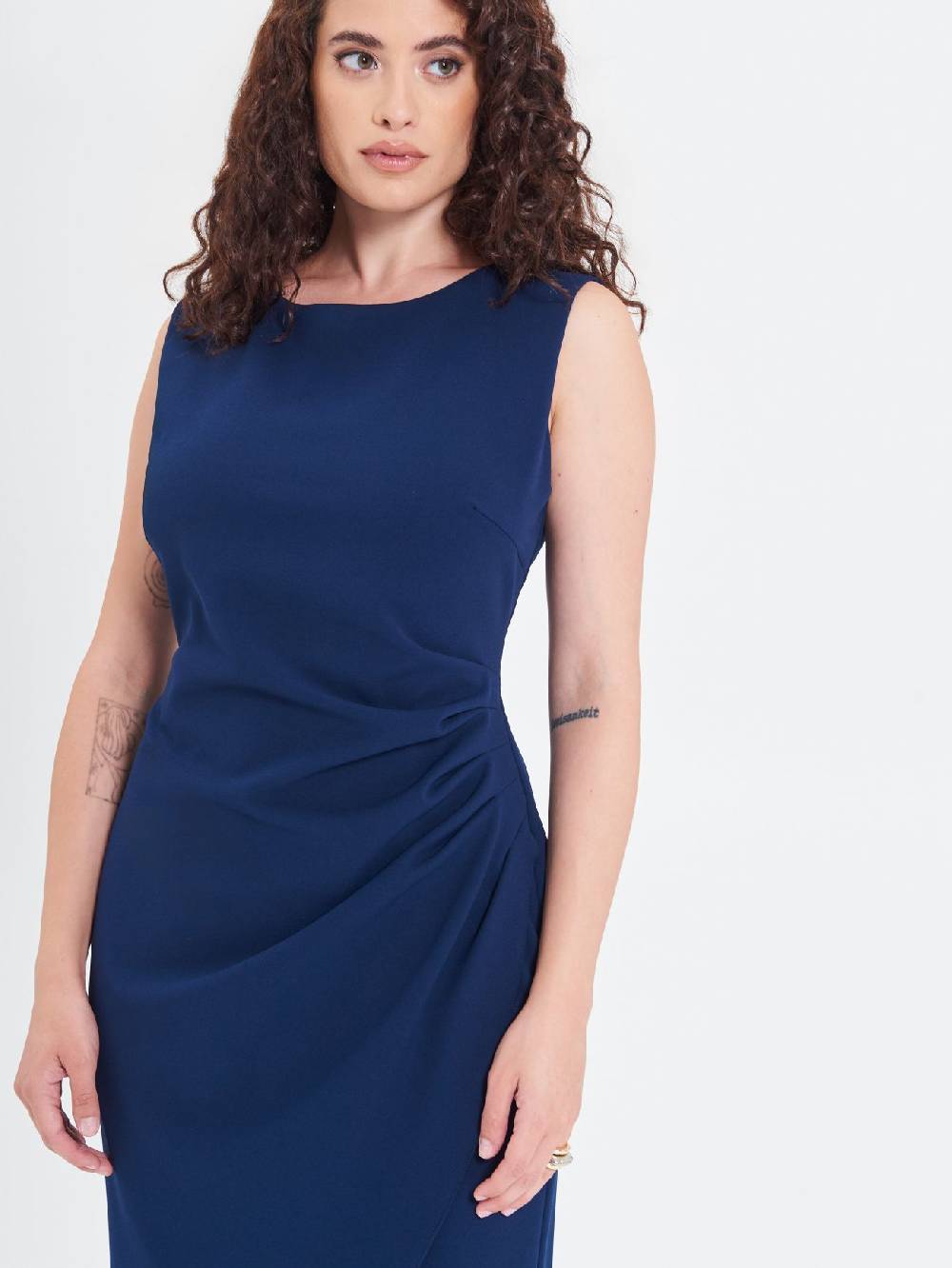 Rinascimento Tubino Curvy Drappeggiato Economico