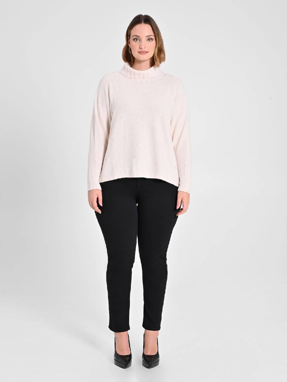 Rinascimento Maglia Curvy Beige Moda