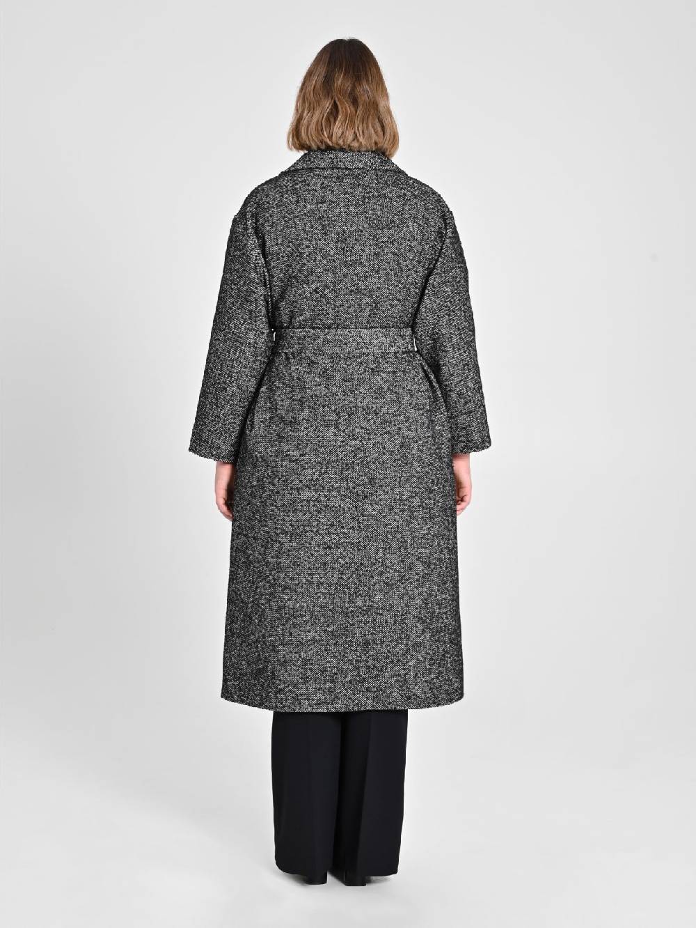Rinascimento Cappotto Curvy Black & White Sconto di tempo limitato