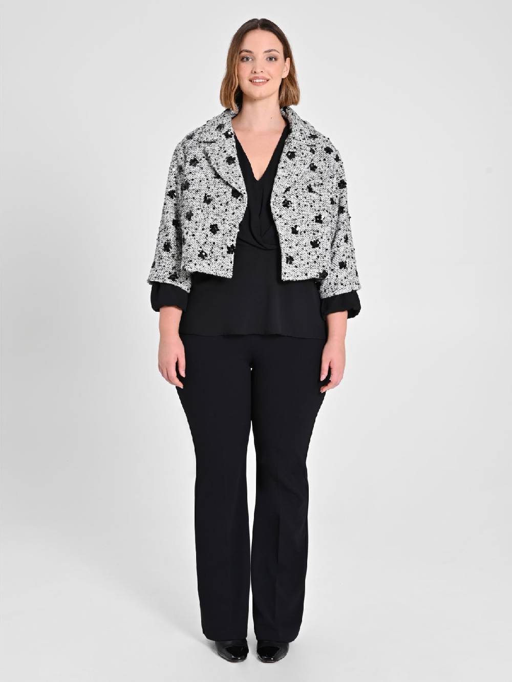 Rinascimento Giacca Curvy Black & White Negozio online di fabbrica