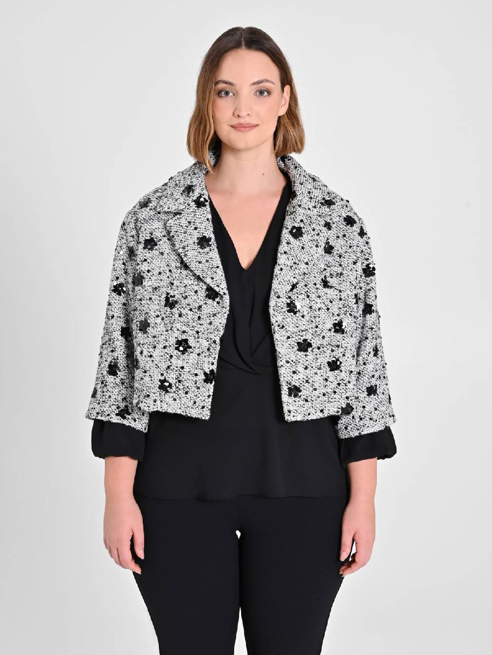 Rinascimento Giacca Curvy Black & White Negozio online di fabbrica
