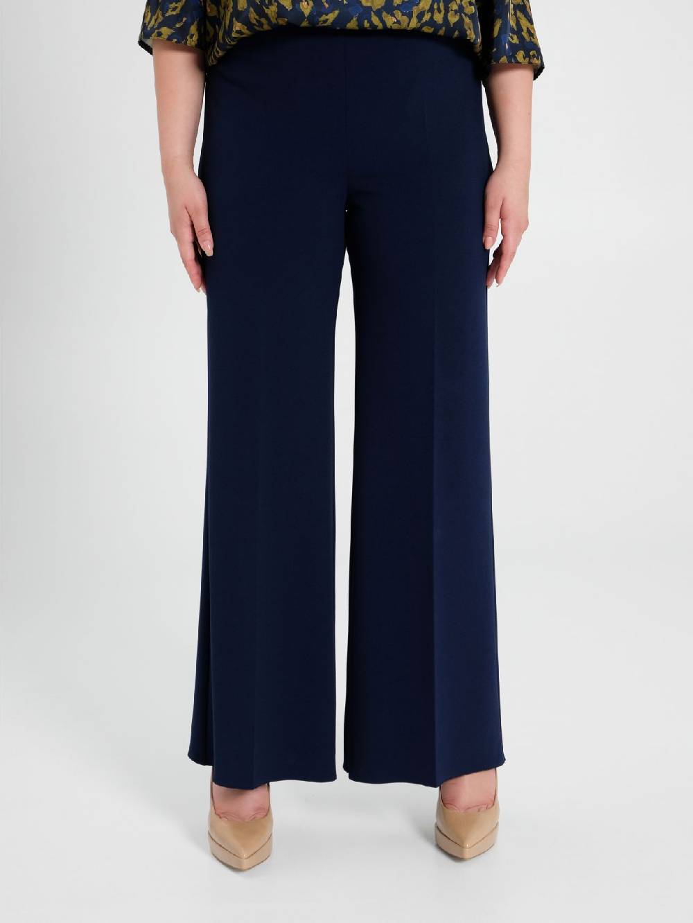 Rinascimento Pantaloni Curvy Palazzo Blu Offerta speciale
