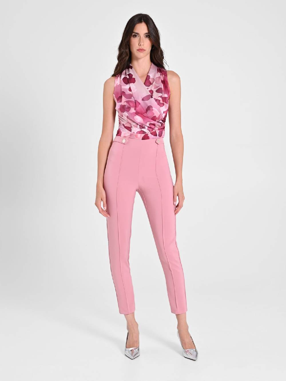 Rinascimento Pantaloni con Pattine Rosa Antico Offerta natalizia