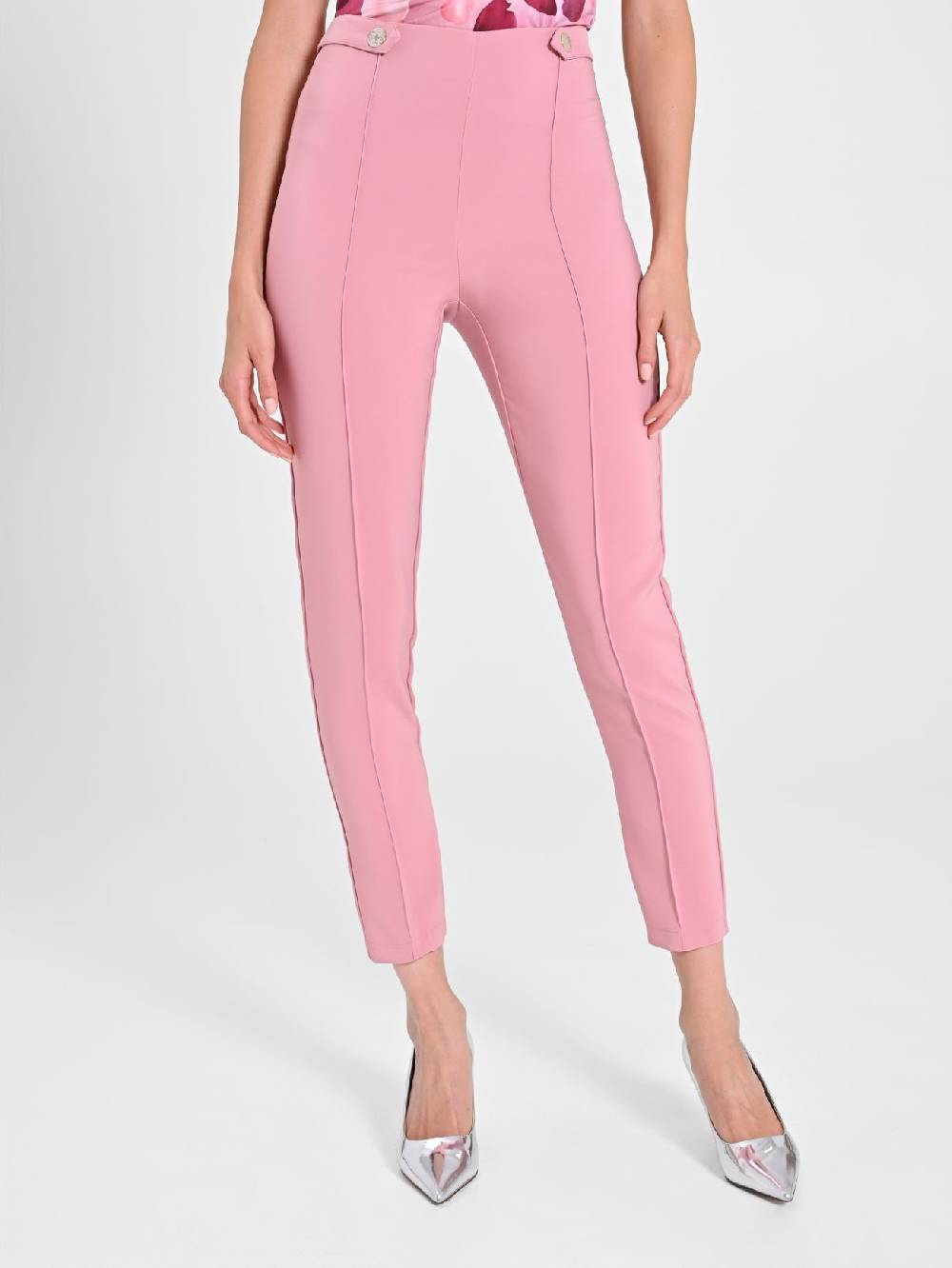 Rinascimento Pantaloni con Pattine Rosa Antico Offerta natalizia