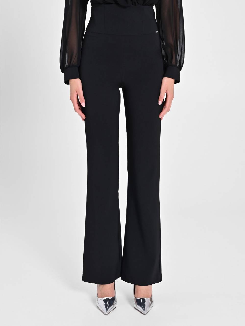 Rinascimento Pantaloni Flared Neri Latest fashion