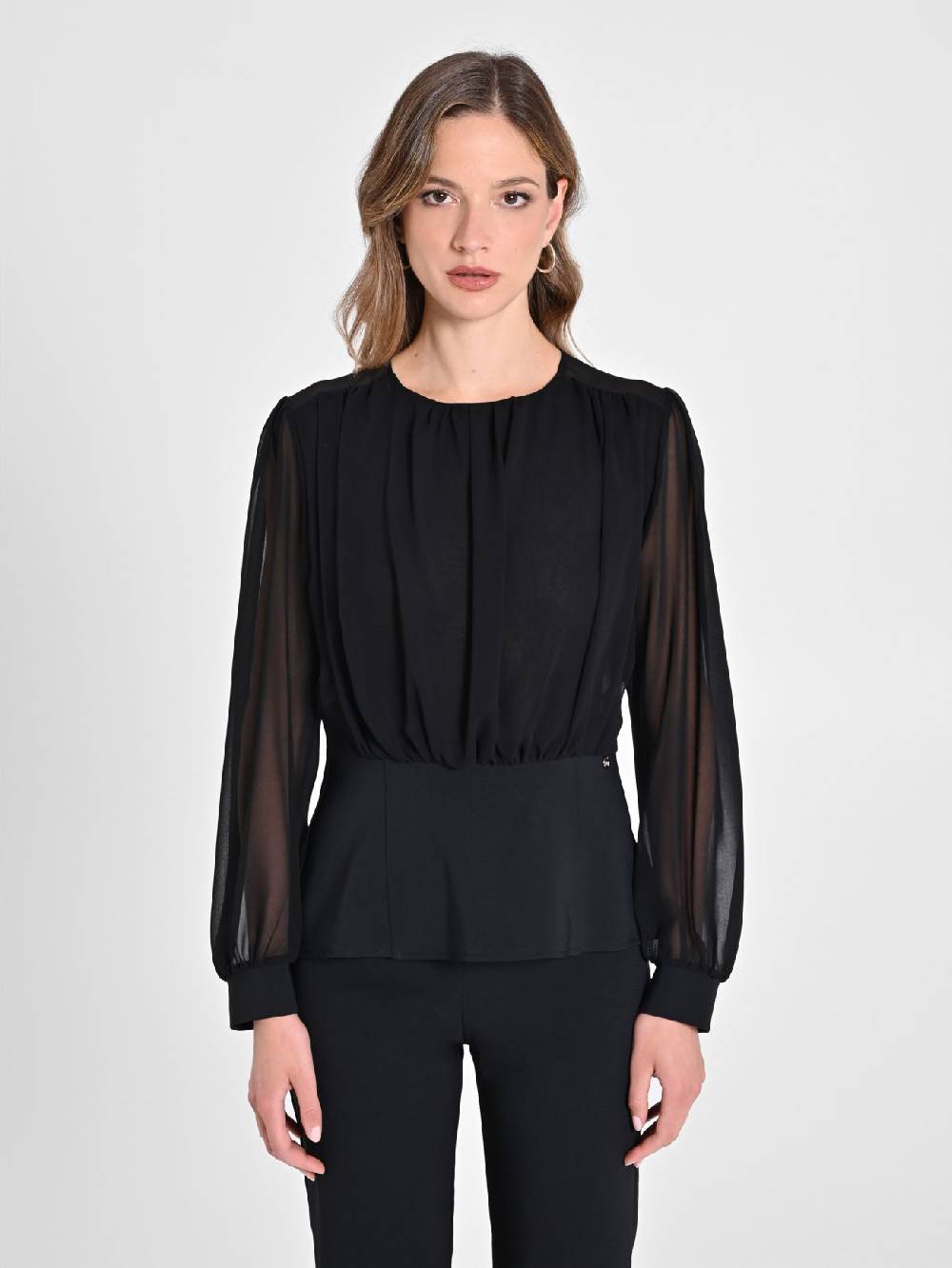 Rinascimento Blusa in Georgette Nuovi prodotti