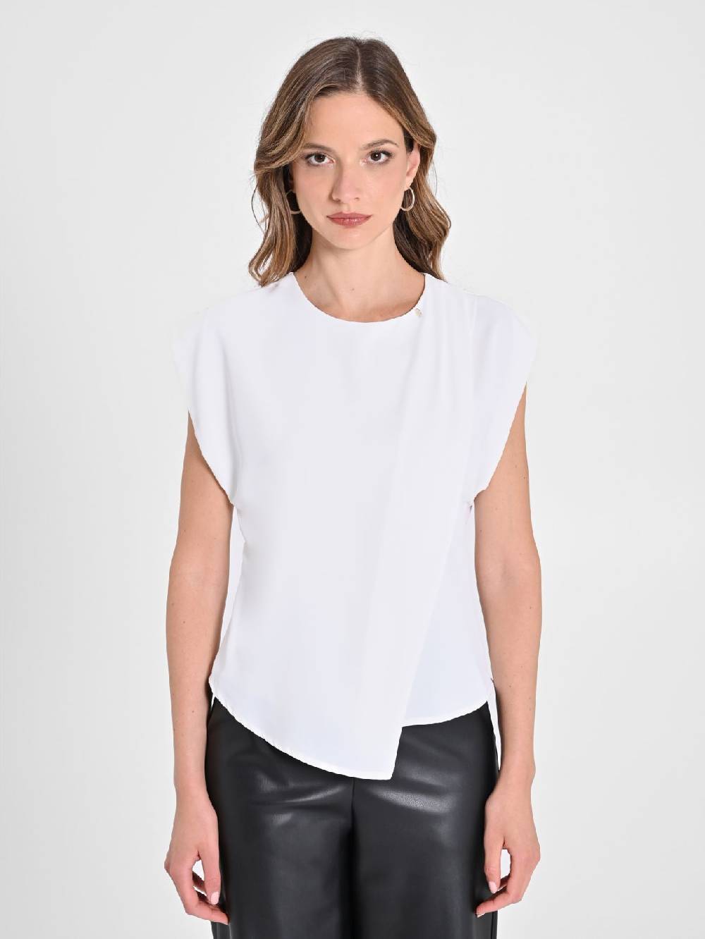 Rinascimento Blusa scatoletta Bianca Bestseller