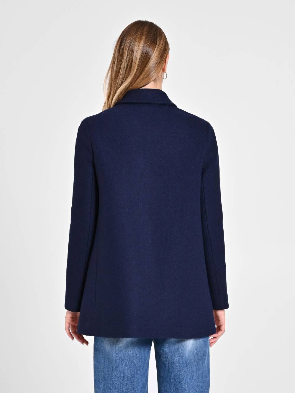 Rinascimento Cappotto Doppiopetto Blu Offerte stagionali