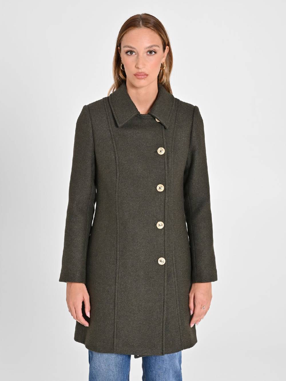 Rinascimento Cappotto Verde Muschio Offerte giornaliere