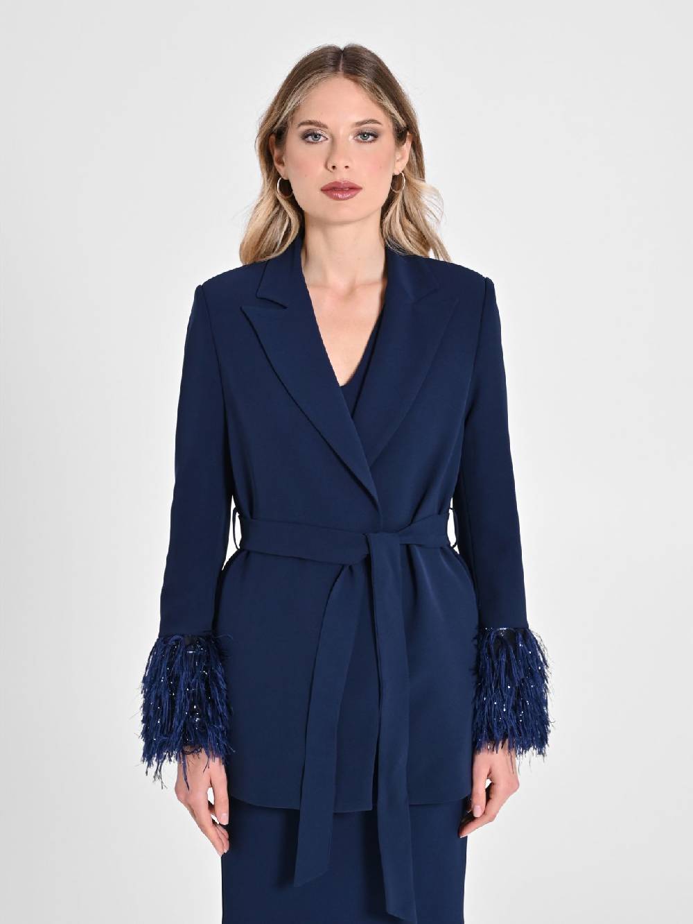 Rinascimento Giacca Piume Lurex 2025