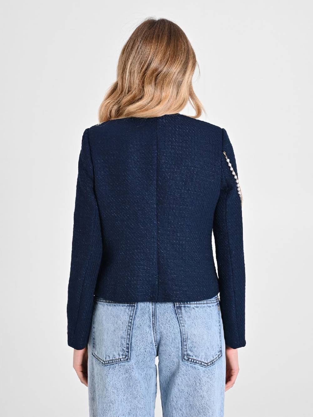 Rinascimento Giacca Corta in Tweed Italia