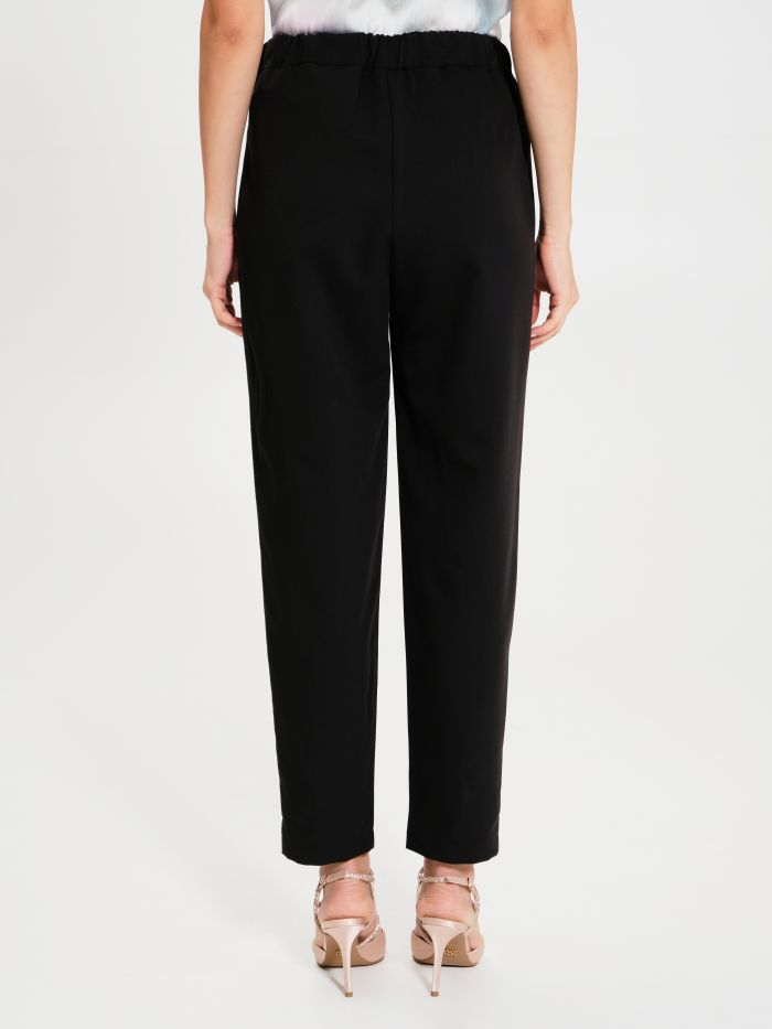 Rinascimento Pantaloni Carota con Punto Smock Negozi Online