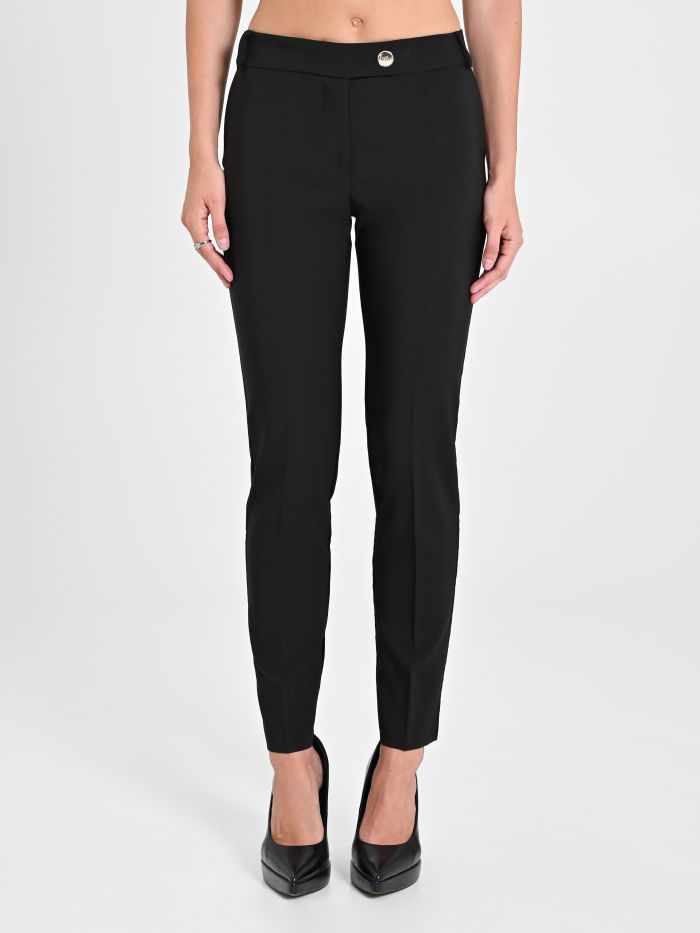 Rinascimento Pantaloni Slim in Tessuto Tecnico Consegna Veloce