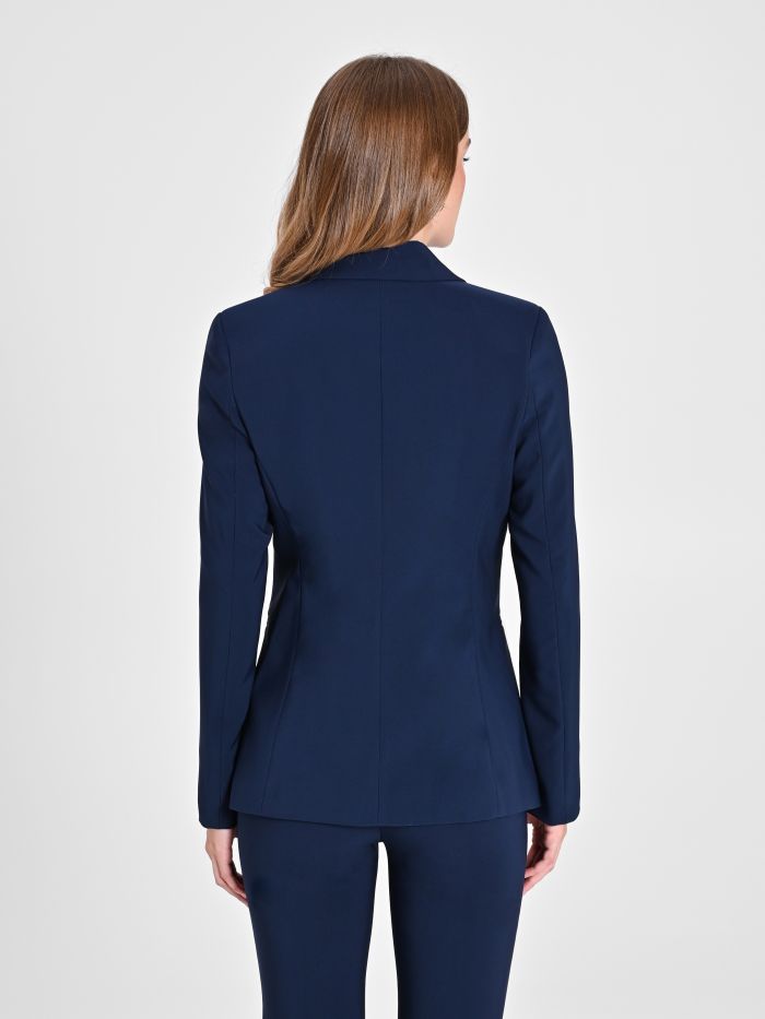 Rinascimento Giacca a Due Bottoni in Tessuto Tecnico color Blu Shopping Online