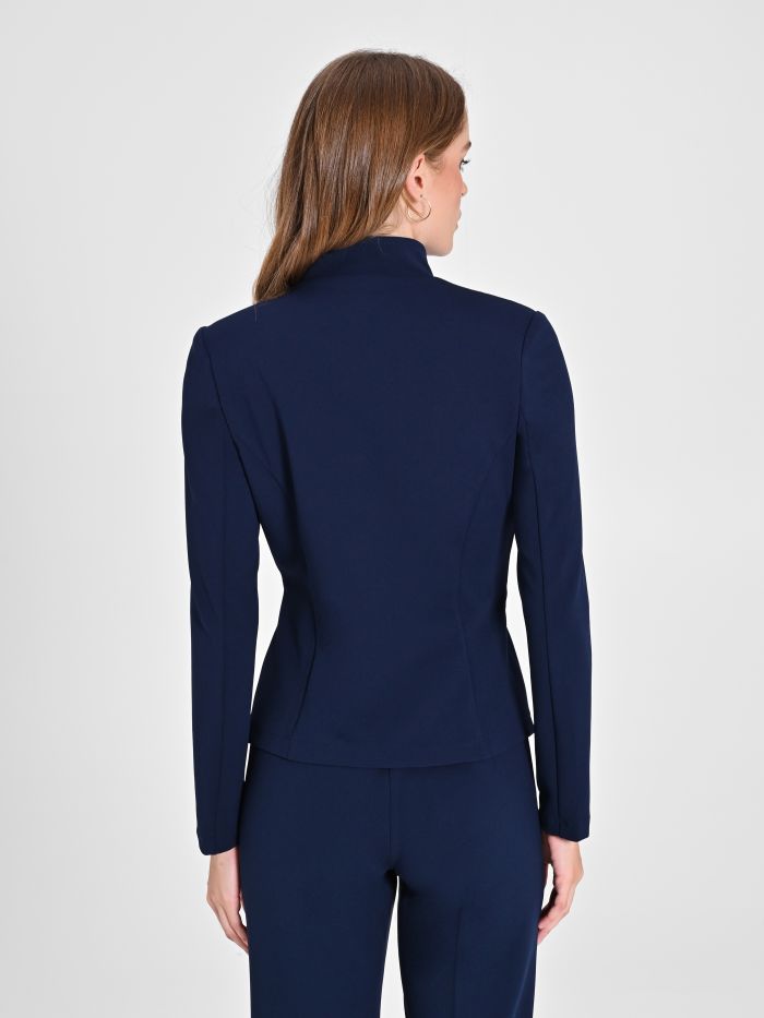 Rinascimento Giacca zip in scuba crèpe Presa