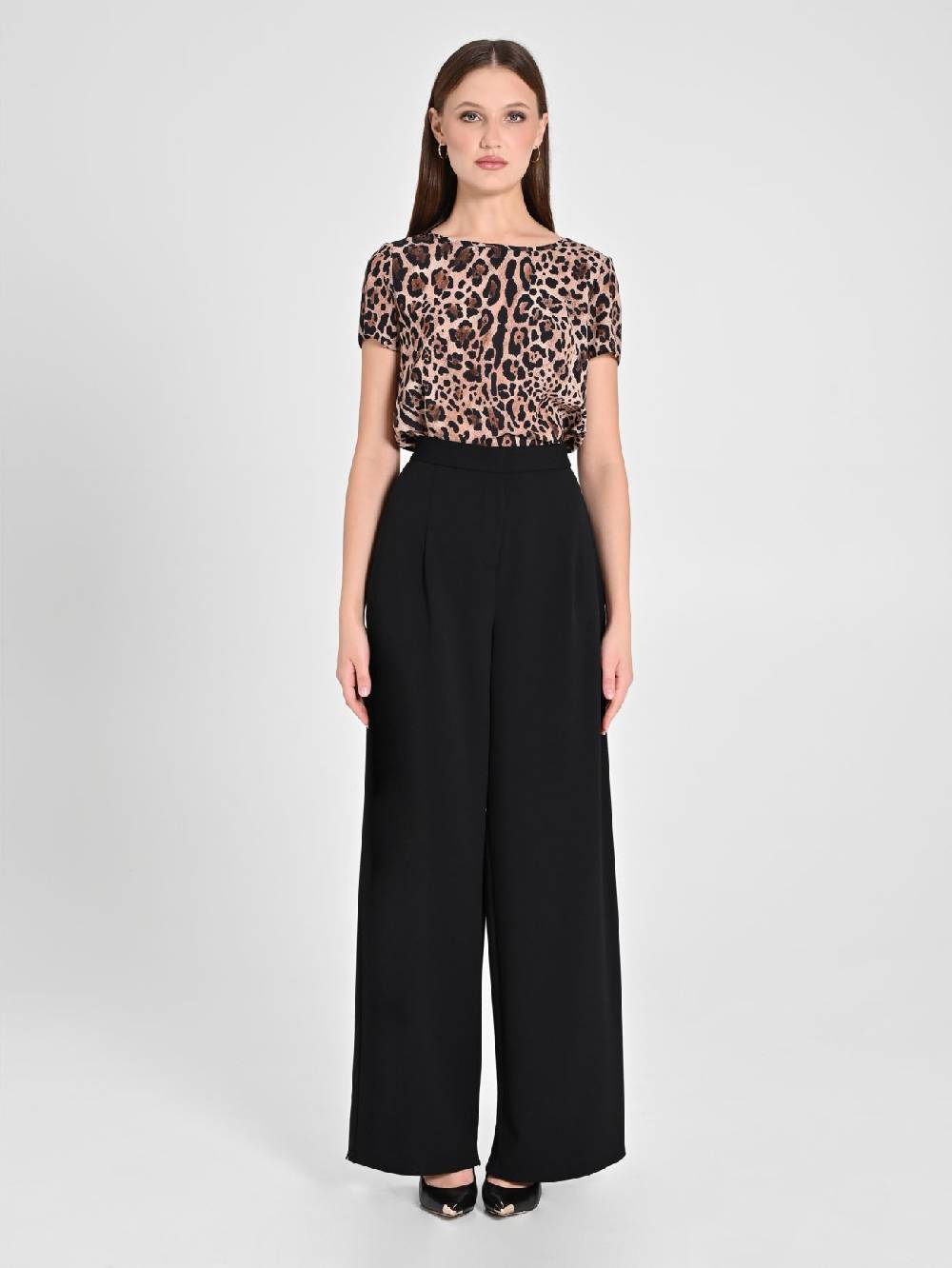 Rinascimento Pantaloni Palazzo in Scuba mano Crepe Fornitura limitata