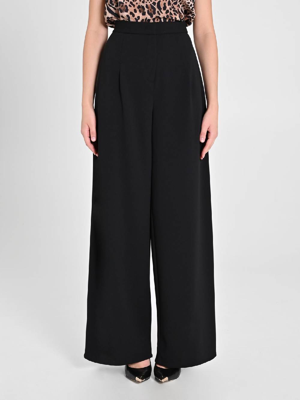 Rinascimento Pantaloni Palazzo in Scuba mano Crepe Fornitura limitata