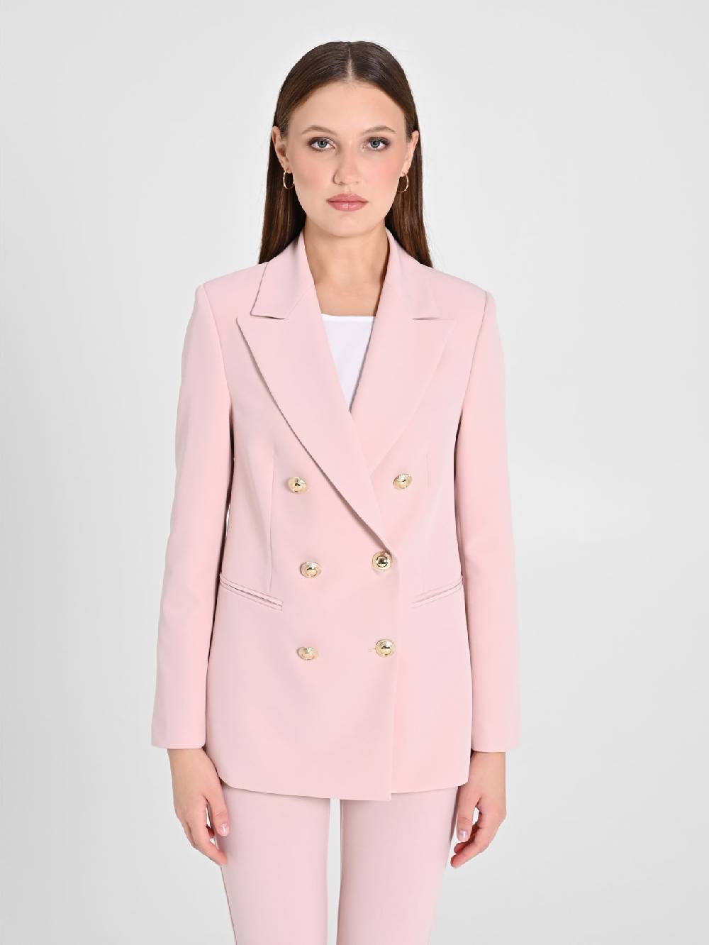 Rinascimento Giacca Doppiopetto Rosa Donna Offerta migliore