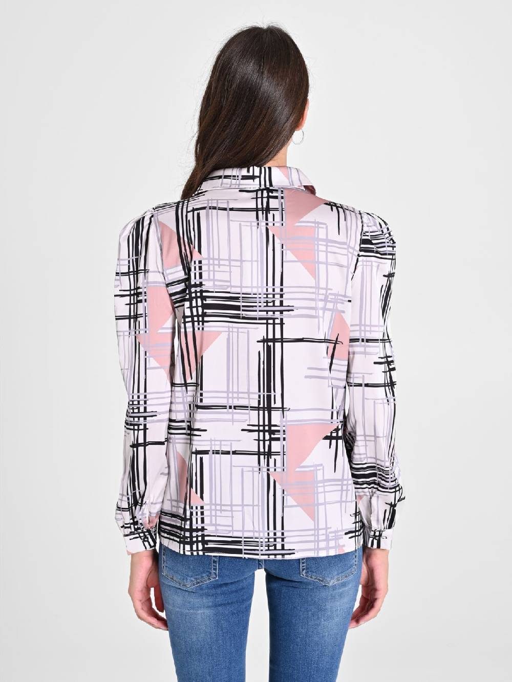 Rinascimento Camicia stampa Geometrica Offerta temporanea
