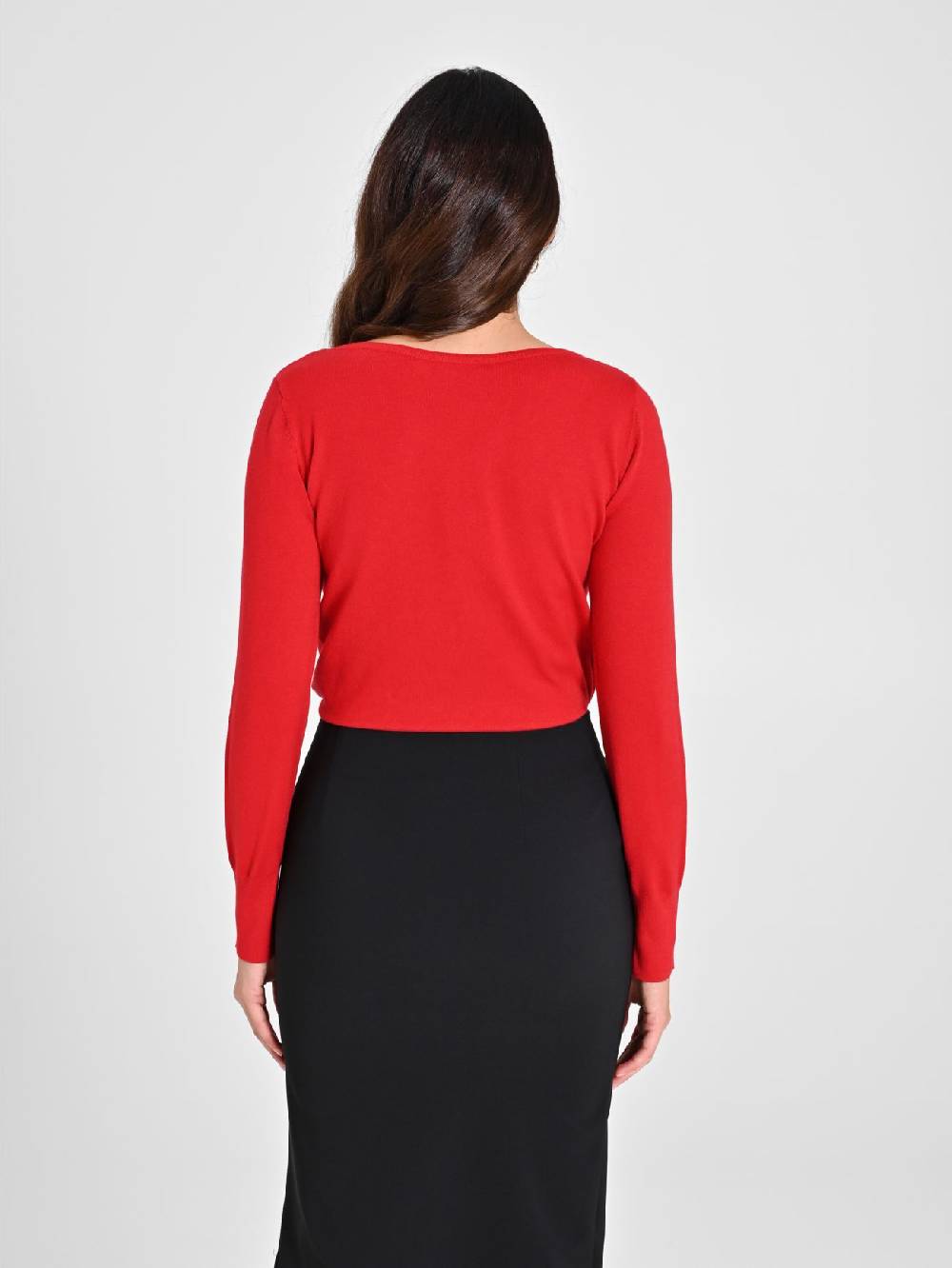 Rinascimento Maglioncino Rosso Navy Ecotec® Ritorno libero