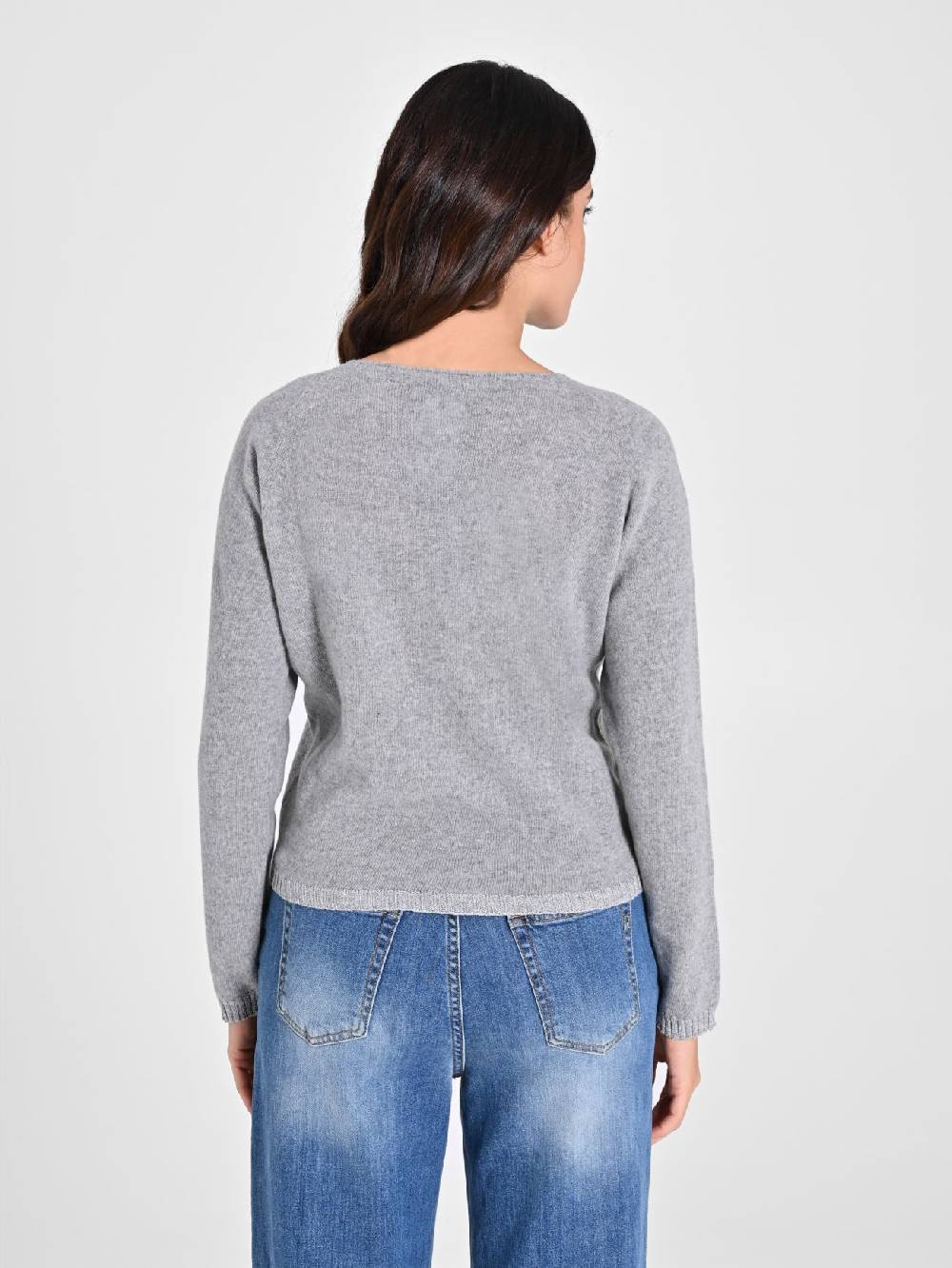 Rinascimento Maglione Lana Cashmere Grigio Ultimi tre giorni