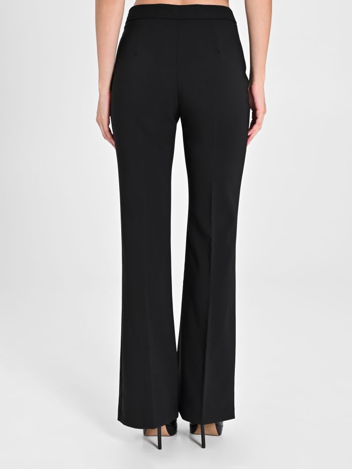 Rinascimento Pantaloni Mid Flared in Tessuto Tecnico 50% di sconto per tempo limitato