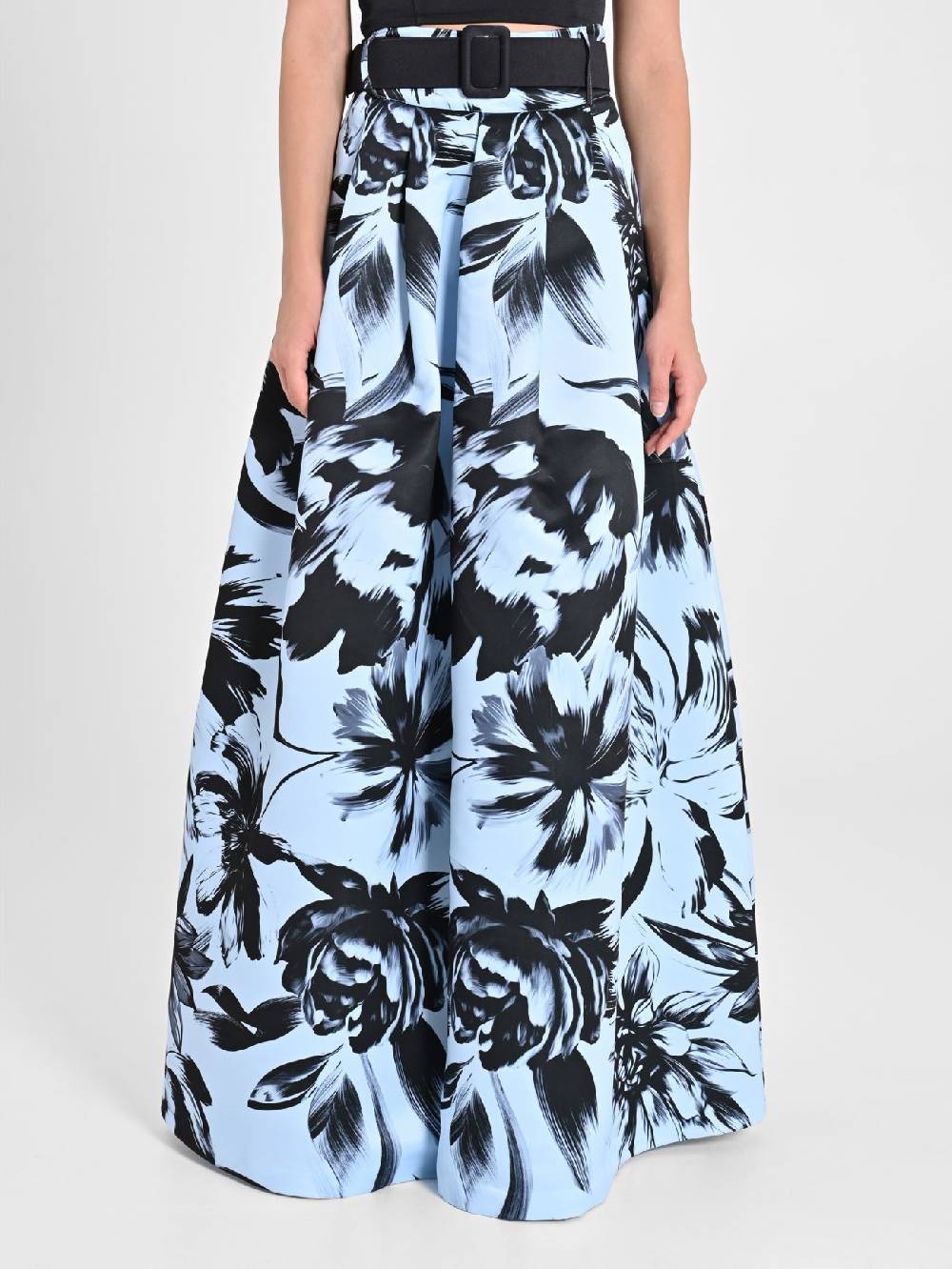 Rinascimento Maxi Gonna in Duchesse stampa Floreale Italy