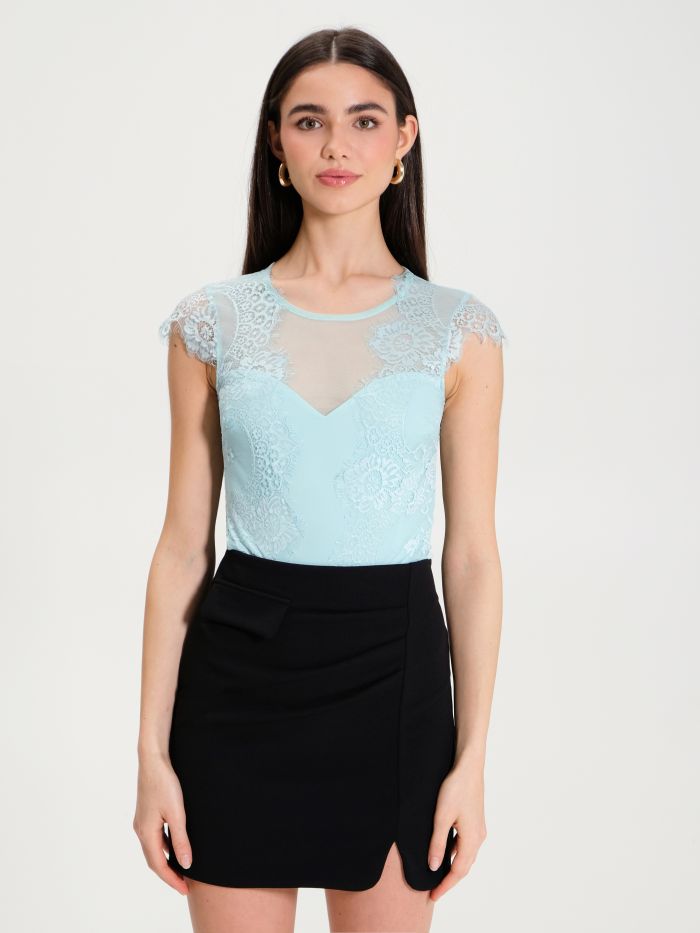 Rinascimento Top Body in Pizzo Qualità