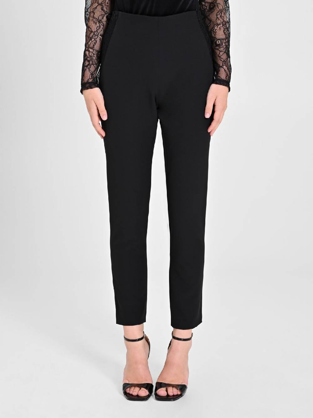 Rinascimento Pantaloni con inserto Pizzo & Velluto Promozione Limitata