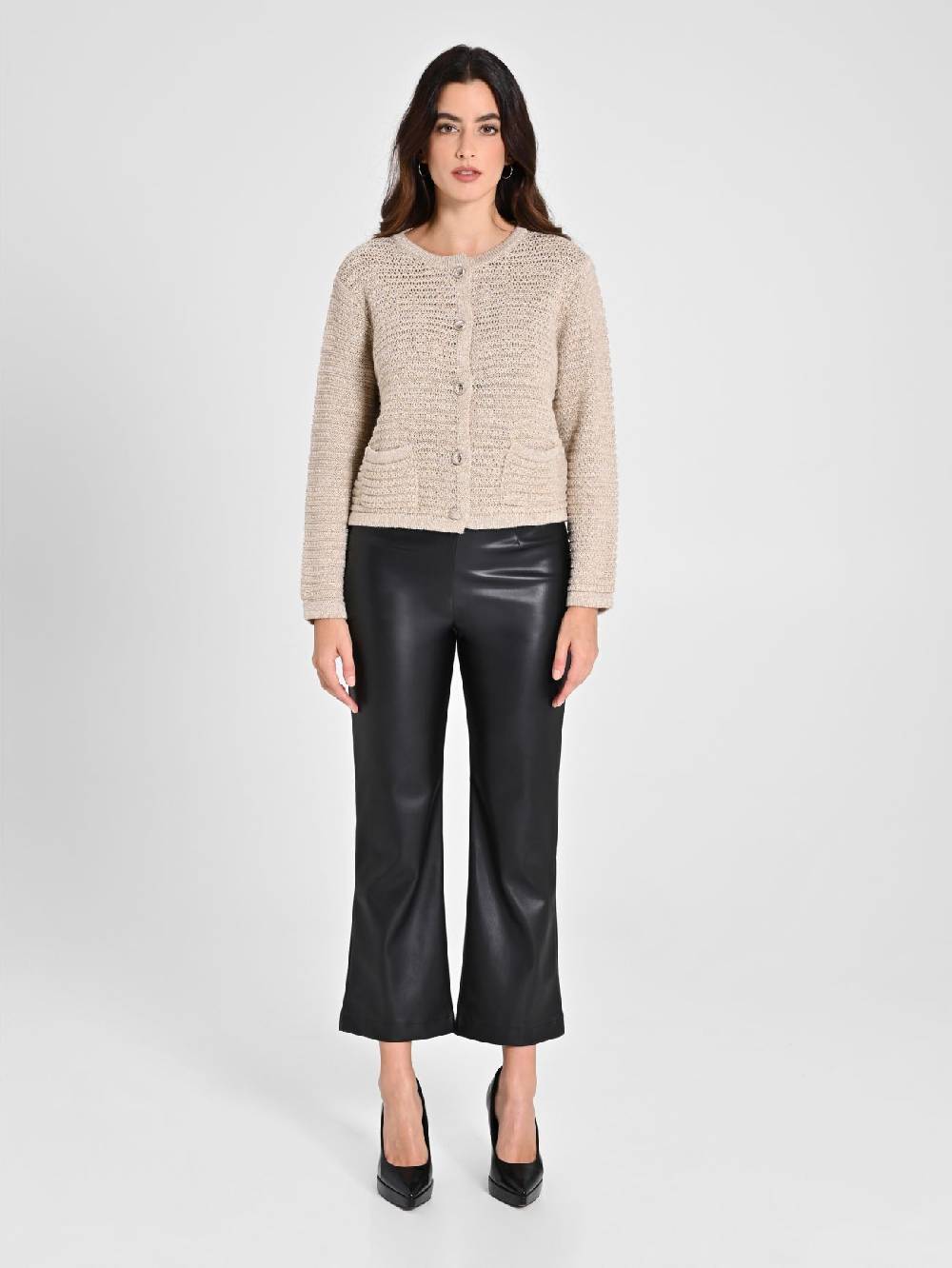 Rinascimento Cardigan Lurex Oro Economico