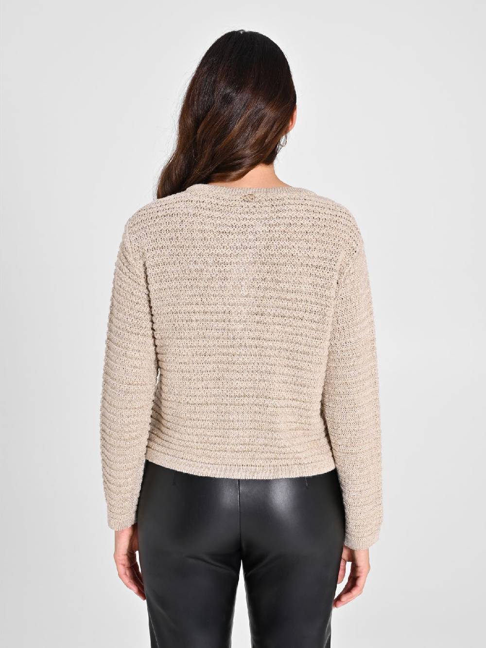 Rinascimento Cardigan Lurex Oro Economico