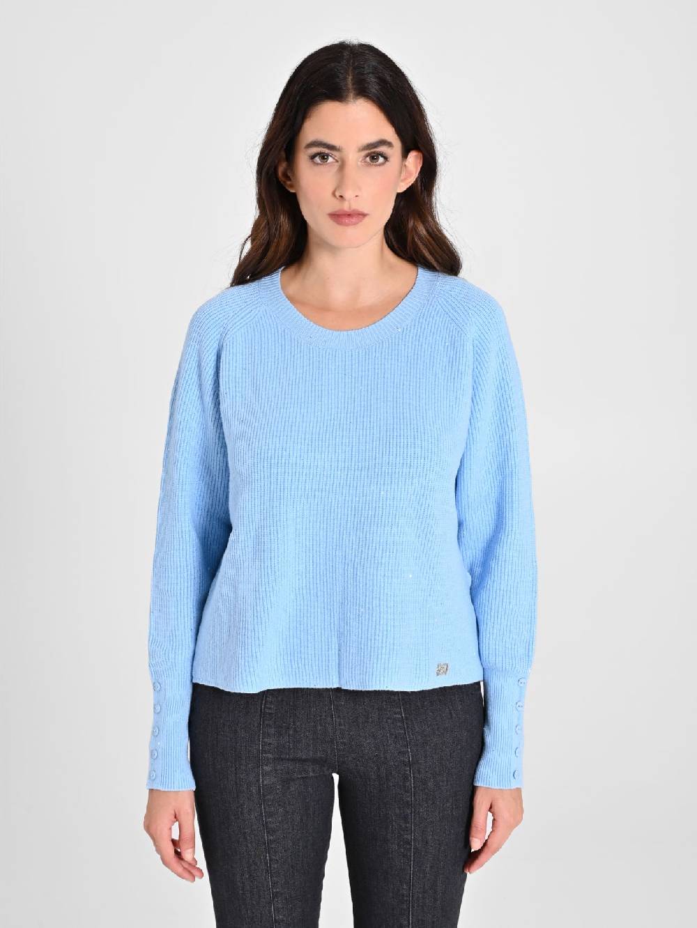 Rinascimento Maglione Azzurro Paillettes Online