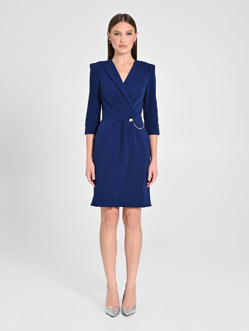 Rinascimento Abito Wrap Blu Saldi