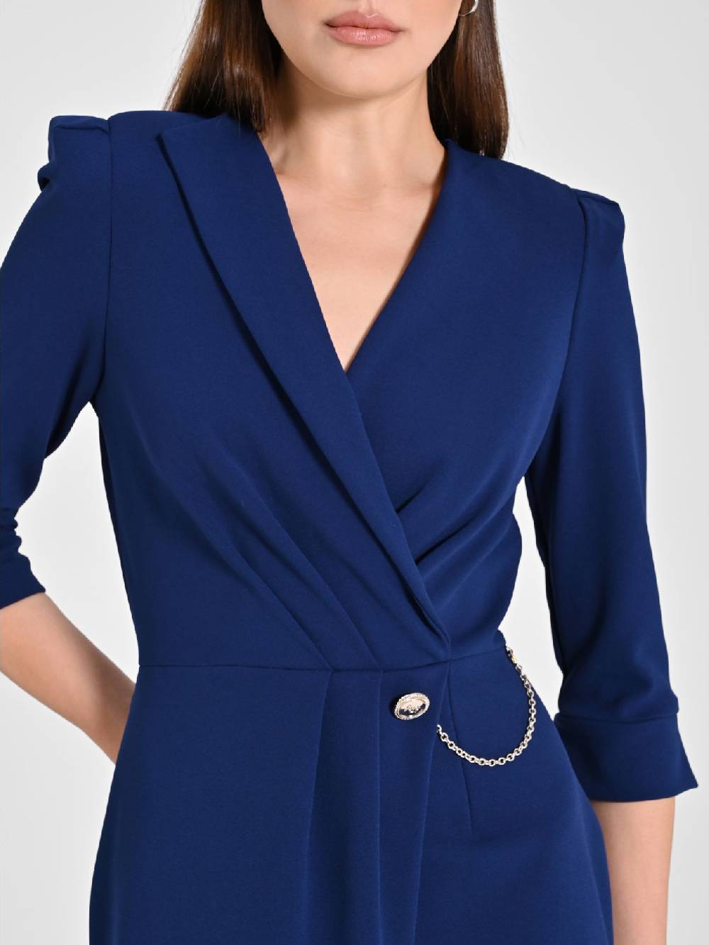 Rinascimento Abito Wrap Blu Saldi